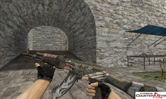 Модель AK-47 «Fallen Warrior» для CS 1.6