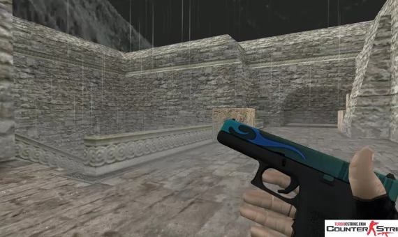 Модель HD Glock «Bunsen Burner» с анимацией осмотра для CS 1.6