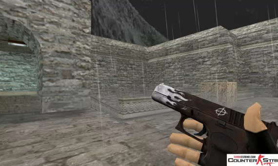 Модель HD Glock «Oxid Blaze» с анимацией осмотра для CS 1.6