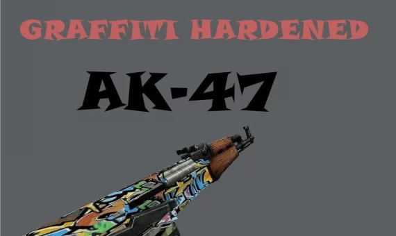 Модель AK-47 «Graffiti Hardened» для CS 1.6