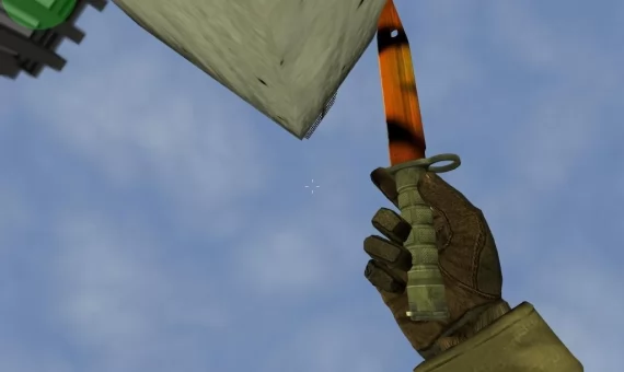 Модель ножа «Штык-нож M9 - Маскировка тигра» для CS 1.6