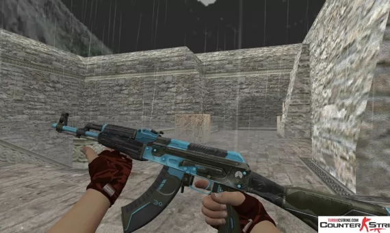 Модель HD AK-47 «Luanmat Blue» для CS 1.6