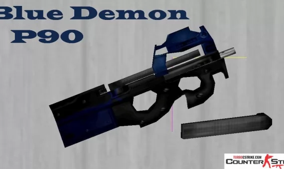 Модель P90 «Синий демон» для CS 1.6