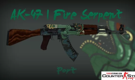 Модель AK-47 «Fire Serpent — Огненный змей» для CS 1.6
