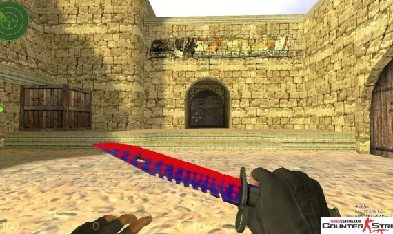 Модель ножа «Штык-нож M9 - Red Bubbles» для CS 1.6