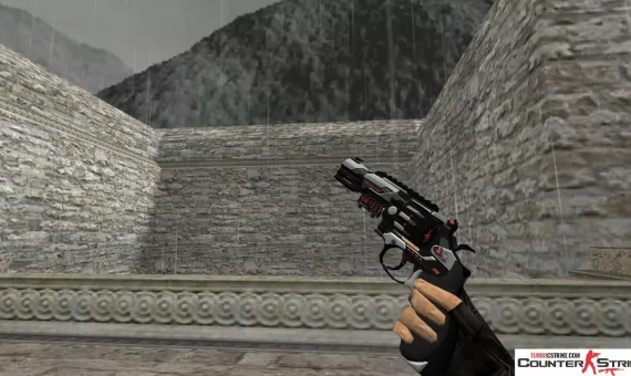 Модель HD R8 Revolver «Reboot» с анимацией осмотра для CS 1.6