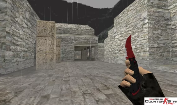 Модель ножа HD «Flip Knife - Crimson Web» для CS 1.6