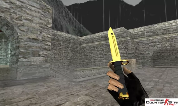 Модель ножа HD «Bayonet - Gold Chrome» для CS 1.6