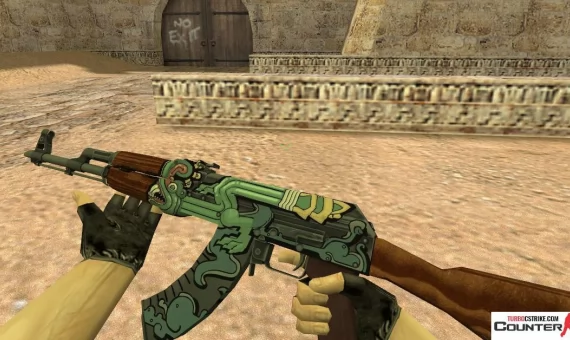 Модель HD AK-47 «Огненный змей» с анимацией осмотра  для CS 1.6