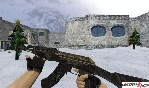 Модель HD AK-47 «Pride» с анимацией осмотра для CS 1.6