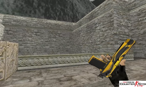 Модель HD Deagle «Yellow Jacket» с анимацией осмотра для CS 1.6