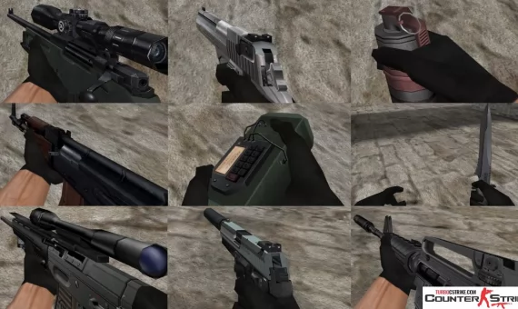 Пак HD моделей оружия для CS 1.6