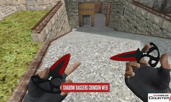 Модель ножа «Shadow Daggers - Кровавая паутина» для CS 1.6