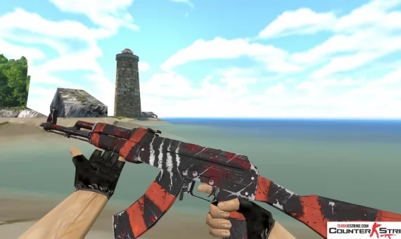 Модель HD AK-47 «Survival Z» с анимацией осмотра для CS 1.6