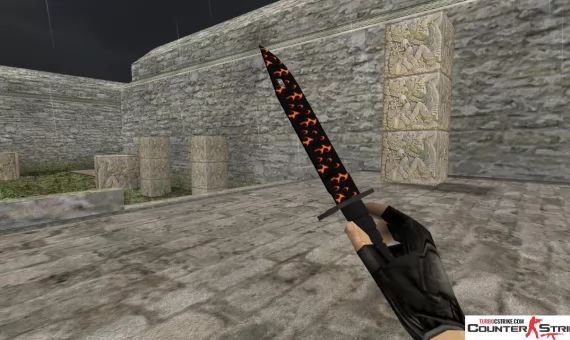 Модель ножа HD «Bayonet - Blaze» для CS 1.6