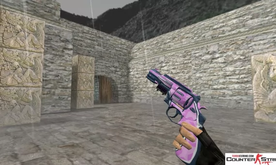 Модель HD R8 Revolver «Vertex Pink» для CS 1.6