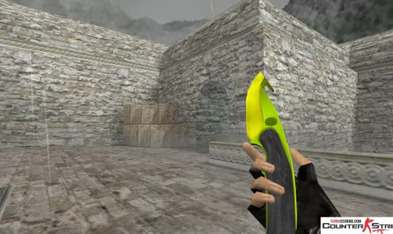Модель ножа HD «Gut Knife - Hecklux Lime» для CS 1.6