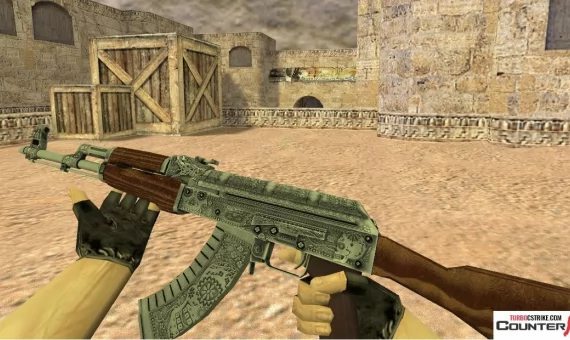 Модель HD AK-47 «Cartel» с анимацией осмотра для CS 1.6