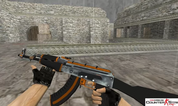 Модель HD AK-47 «Carbon Edition» с анимацией осмотра для CS 1.6