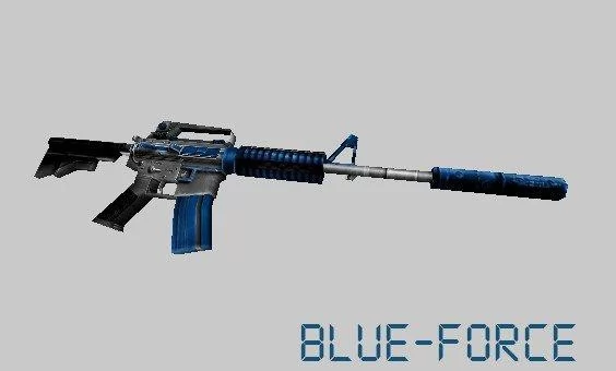 Модель M4A1 «Blue Force» для CS 1.6