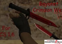 Модель ножа «Штык-нож M9 - Кровавая паутина» для CS 1.6
