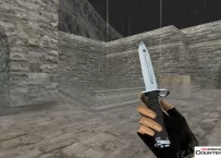 Модель ножа HD «Bayonet - Silver Chrome» для CS 1.6
