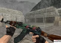 Модель HD AK-47 «Fire Serpent» (поношенное) для CS 1.6