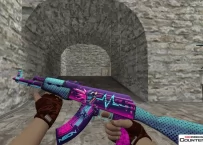 Модель HD AK-47 «Neon Rider IV» для CS 1.6