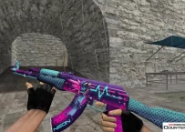 Модель HD AK-47 «Neon Rider IV v2» для CS 1.6