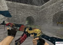 Модель HD AK-47 «The Empress» с анимацией осмотра для CS 1.6