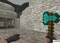 Модель ножа «Топор из Minecraft» для CS 1.6
