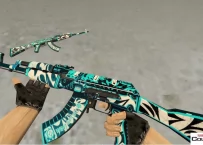 Модель HD AK-47 «Frontside Misty» с анимацией осмотра для CS 1.6
