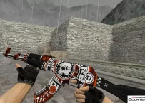 Модель HD AK-47 «Demolition v1» с анимацией осмотра для CS 1.6