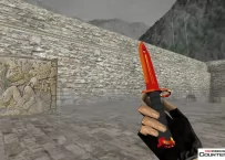 Модель ножа HD «Bayonet - Red Chrome» для CS 1.6