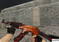 Модель HD AK-47 «Howl» с анимацией осмотра для CS 1.6