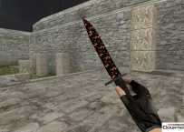 Модель ножа HD «Bayonet - Blaze» для CS 1.6