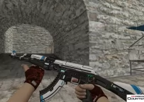 Модель HD AK-47 «Sci Fi Blue» для CS 1.6