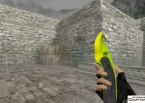 Модель ножа HD «Gut Knife - Hecklux Lime» для CS 1.6