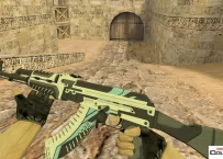 Модель HD AK-47 «Вулкан» с анимацией осмотра для CS 1.6