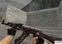 Модель HD AK-47 «Demon Hunter» с анимацией осмотра для CS 1.6