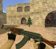 Стандартная модель AK-47 из CSGO с анимацией осмотра для CS 1.6