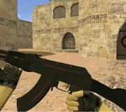 Модель AK-47 «Красная линия» с анимацией осмотра для CS 1.6