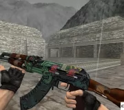 Модель HD AK-47 «Fire Serpent» (поношенное) для CS 1.6