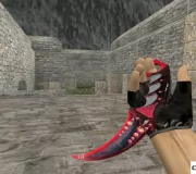 Модель ножа HD «Karambit - Dreamer Red» для CS 1.6