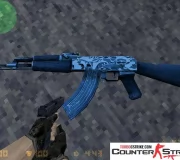 Модель AK-47 «Арктика Лед» для CS 1.6