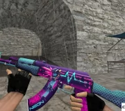 Модель HD AK-47 «Neon Rider IV v2» для CS 1.6