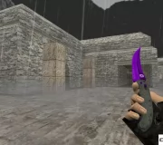Модель ножа HD «Flip Knife - Purple Oil» для CS 1.6