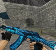 Модель HD AK-47 «Wyrm» с анимацией осмотра для CS 1.6