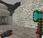 Модель ножа «Топор из Minecraft» для CS 1.6