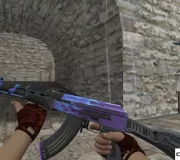 Модель HD AK-47 «Road Hog Purple» для CS 1.6
